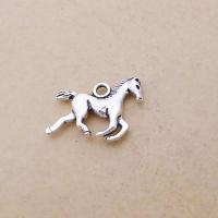 Zinc Alloy Animal Pendants, Horse, silver color plated, fashion jewelry, silver color 