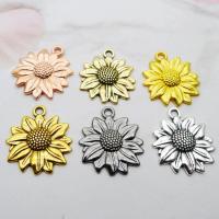 Zinc Alloy Flower Pendants, Sunflower, plated, fashion jewelry 