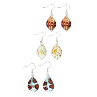 Lampwork Drop Earring, with Zinc Alloy, random style & fashion jewelry & for woman, Random Color 