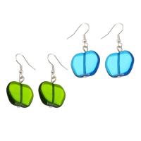 Lampwork Drop Earring, with Zinc Alloy, random style & fashion jewelry & for woman, Random Color, 39mm 
