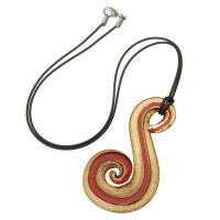 Collar de la joyería de cristal de Murano, con Cordón de cera, enviado al azar & para mujer, Color aleatorio, 39.5x68x5mm, longitud:19.5 Inch, Vendido por UD