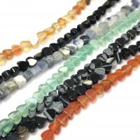 Mixed Gemstone Beads, Natural Stone, Heart, polished, DIY 5mm Approx 15 Inch 