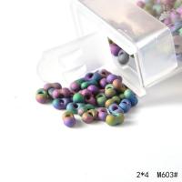 Mattes Glas Rocailles, Glasperlen, Erdnuss, DIY & satiniert, keine, 2x4mm, verkauft von Box