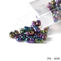 Perles en verres rocailles plaqués, Des billes de verre, archide, Placage, DIY, plus de couleurs à choisir Vendu par boîte