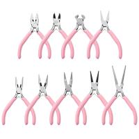 Pliers, Zinc Alloy, silver color plated pink 