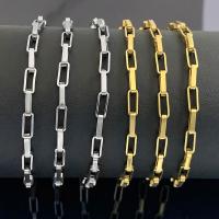 Stainless Steel Oval Chain, 304 Stainless Steel, Vacuum Ion Plating, polished & DIY 