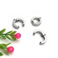 Stainless Steel Clip On Earring Finding, 304 Stainless Steel, Round, Vacuum Ion Plating, polished & DIY & Unisex, original color 