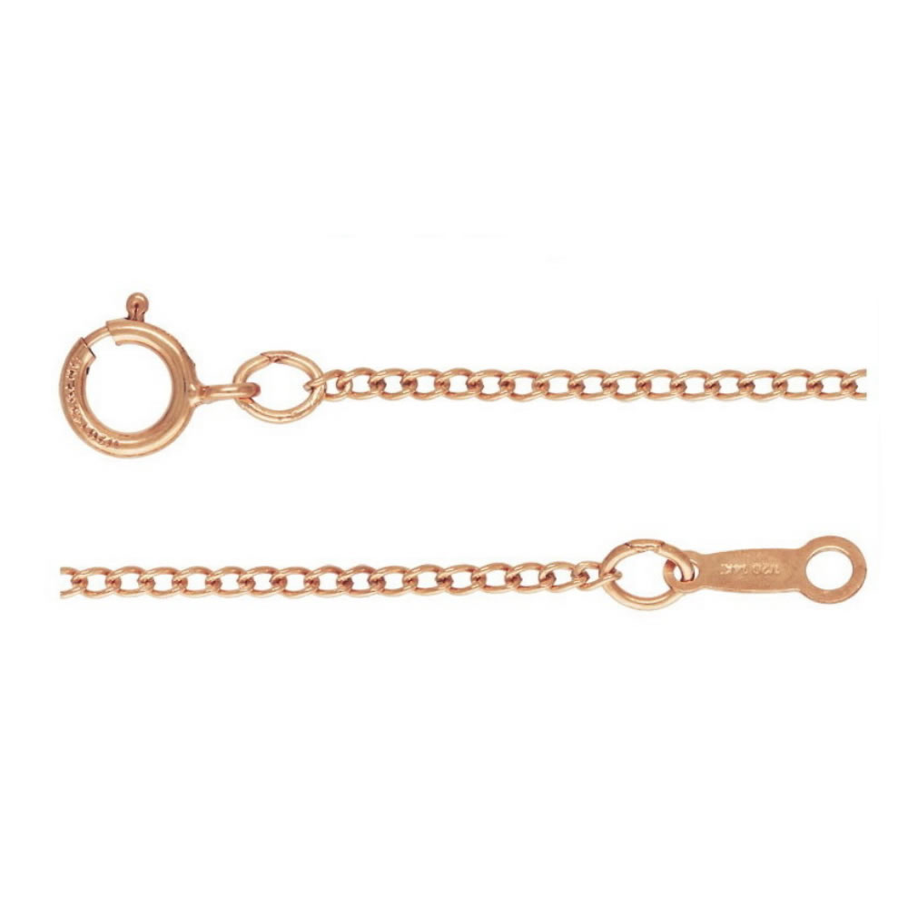 Doublé or collier de chaîne, 14K rose Gold-Filled & longueur différente pour le choix & chaîne de torsion ovale, 1.5mm, Vendu par brin