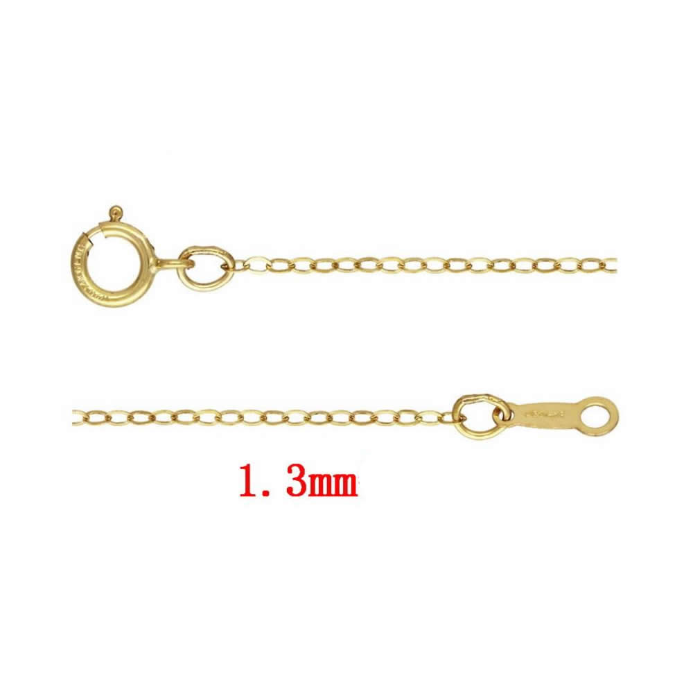 Медно-золото цепочка для ожерелья, 14K золото заполненные & различной длины для выбора & Овальный цепь, 1.3mm, продается Strand