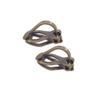 Brass Clip On Earring Finding, Geometrical Pattern, Vacuum Ion Plating, fashion jewelry & DIY & Unisex 