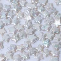 Natural Freshwater Pearl Loose Beads, Star, DIY, white, 11mm 