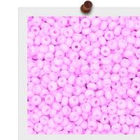 Opaque Glass Seed Beads, Glass Beads, Round, plated, DIY & solid color 4mm 