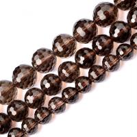 Natural Smoky Quartz Beads, Round, polished, DIY  tan Approx 15.35 Inch 