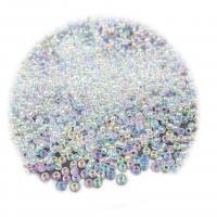 Perles en verres rocailles plaqués, Des billes de verre, Rond, Placage, DIY, plus de couleurs à choisir, 2mm, Vendu par sac