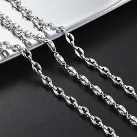 Stainless Steel Chain Jewelry, 304 Stainless Steel, Vacuum Ion Plating, DIY & hollow, original color 