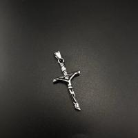 Нержавеющая сталь крест подвески, Нержавеющая сталь 304, Kресты, полированный, ювелирные изделия моды & DIY & Мужская & чернеют продается PC
