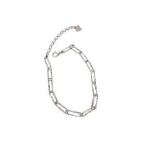 Sterling Silver Chain Bracelet, 925 Sterling Silver & for woman, silver color Approx 7.6 Inch 
