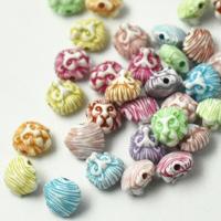Enamel Acrylic Beads, DIY, mixed colors, 12mm 