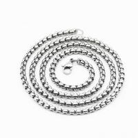 Stainless Steel Chain Necklace, plated, Unisex, silver color 