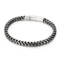 Titanium Steel Bracelet & Bangle, plated, for man 