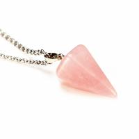 Gemstone Jewelry Pendant, Natural Stone, with 1.97Inch extender chain, Conical, fashion jewelry & for woman Approx 17.72 Inch 