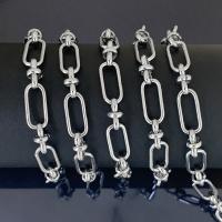 Stainless Steel Chain Jewelry, 304 Stainless Steel, Vacuum Ion Plating, fashion jewelry & DIY & Unisex, original color 
