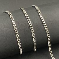 Stainless Steel Wheat Chain, 304 Stainless Steel, Vacuum Ion Plating, fashion jewelry & DIY & Unisex, original color 