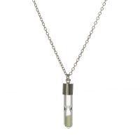 Beleuchtetem Halskette, Zinklegierung, mit Nachtlicht+Stein & Glas, Kette mit Kreuz & für Frau & glänzend, keine, 7x28mm, Länge:50 cm, verkauft von PC