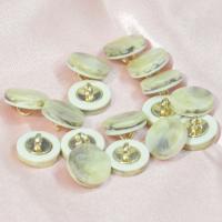 Resin Shank Button, with Zinc Alloy, mixed colors, 12mm 