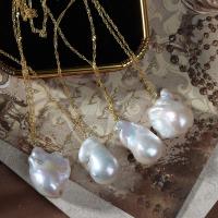 Sterling Silber Perlenkette, Natürliche kultivierte Süßwasserperlen, mit 925er Sterling Silber, für Frau, gemischte Farben, Länge:45 cm, verkauft von PC