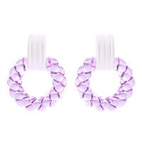 Resin Zinc Alloy Earring, with Zinc Alloy, fashion jewelry & for woman 