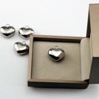 Stainless Steel Heart Pendants, 304 Stainless Steel, machine polished, fashion jewelry & DIY & Unisex 