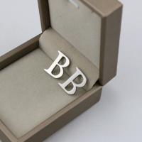 Stainless Steel Letter Pendant, 304 Stainless Steel, Letter B, machine polished, fashion jewelry & DIY & Unisex, original color 