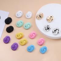 Zinc Alloy Stud Earring, stoving varnish, fashion jewelry & for woman 
