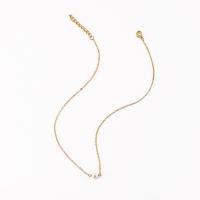 Zinc Alloy Necklace, with ABS Plastic Pearl, with 1.97inch extender chain, plated, fashion jewelry & for woman, golden .4 cm 
