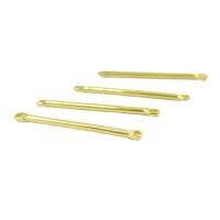 Brass Connector Bar, DIY & 1/1 loop, golden 