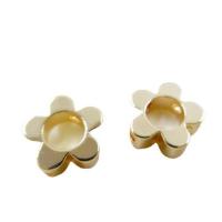perla de cobre, metal, Flor, Bricolaje & diferentes estilos para la opción & hueco, dorado, Vendido por UD