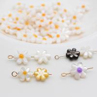 Natural Freshwater Shell Beads, Flower, Carved, DIY 