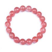 Quartz Bracelets, Cherry Quartz, Round, Unisex & anti-fatigue cherry quartz Approx 7.48 Inch 