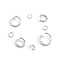 Stainless Steel Open Jump Ring, 304 Stainless Steel, Round, Vacuum Ion Plating, polished & DIY original color 