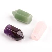 Mixed Gemstone Beads, Natural Stone, Bullet, polished, DIY 