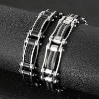 316 L Edelstahl Armband, Vakuum-Ionen-Beschichtung, Modeschmuck & für den Menschen, keine, 15mm, Länge:ca. 8.27 ZollInch, verkauft von PC