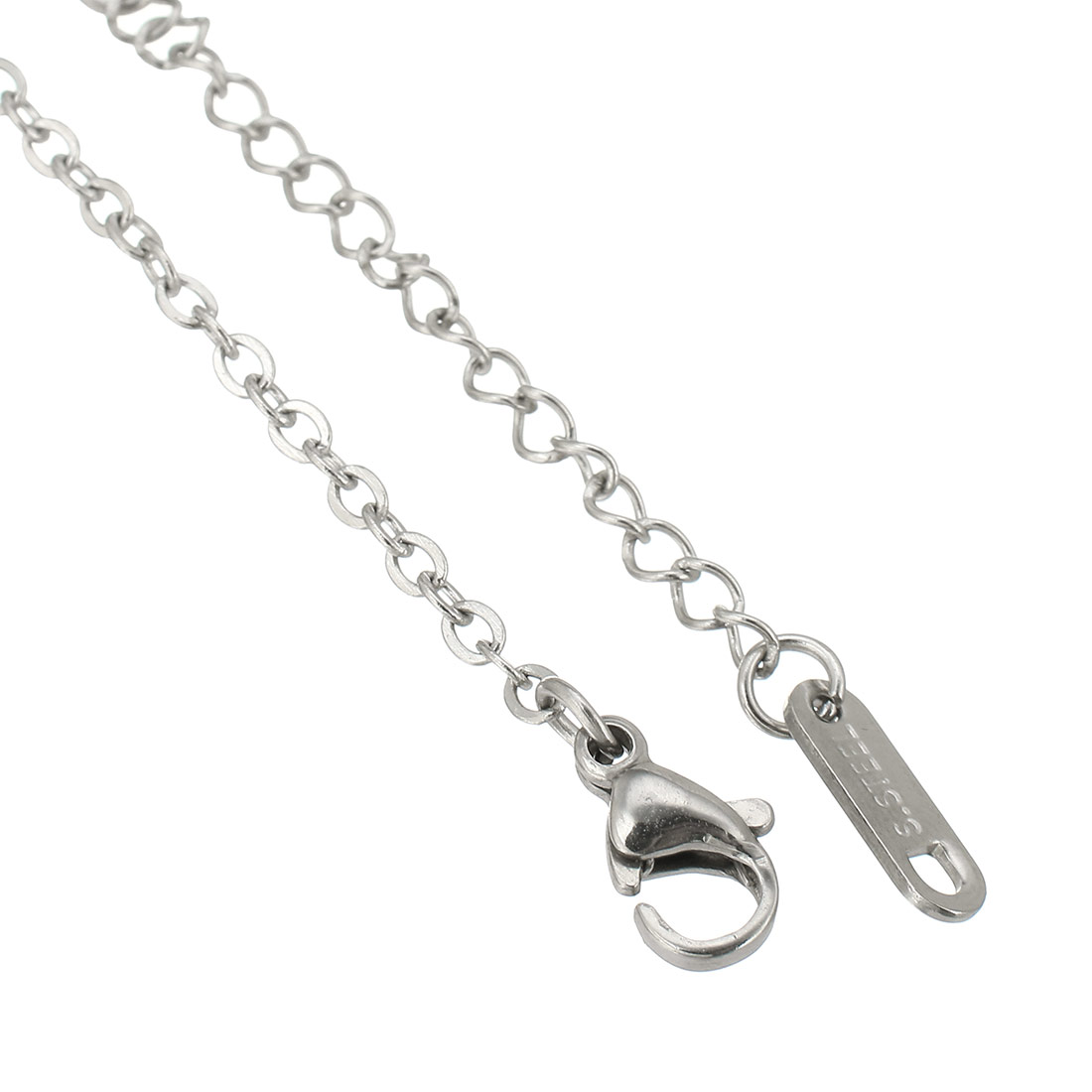 Stainless Steel Jewelry Necklace, 304 Stainless Steel, Each custom text must be less than 10 letters & fashion jewelry & for woman, original color, Length:Approx 17.72 Inch, Sold By PC