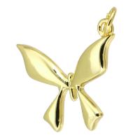 Animal Brass Pendants, Butterfly, gold color plated, fashion jewelry & DIY, golden Approx 3mm 