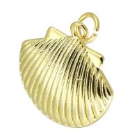 Animal Brass Pendants, Shell, gold color plated, fashion jewelry & DIY, golden Approx 3mm 