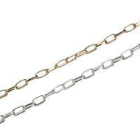 Iron Oval Chain, plated, DIY 6mm, Approx 