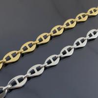 Stainless Steel Mariner Chain, 304 Stainless Steel, Vacuum Ion Plating, fashion jewelry & DIY & Unisex 
