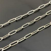Stainless Steel Oval Chain, 304 Stainless Steel, Vacuum Ion Plating, fashion jewelry & DIY & Unisex original color 