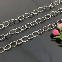 Stainless Steel Oval Chain, 304 Stainless Steel, Vacuum Ion Plating, fashion jewelry & DIY & Unisex, original color 