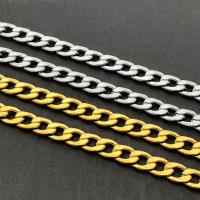 Stainless Steel Curb Chain, 304 Stainless Steel, Vacuum Ion Plating, fashion jewelry & DIY & Unisex 